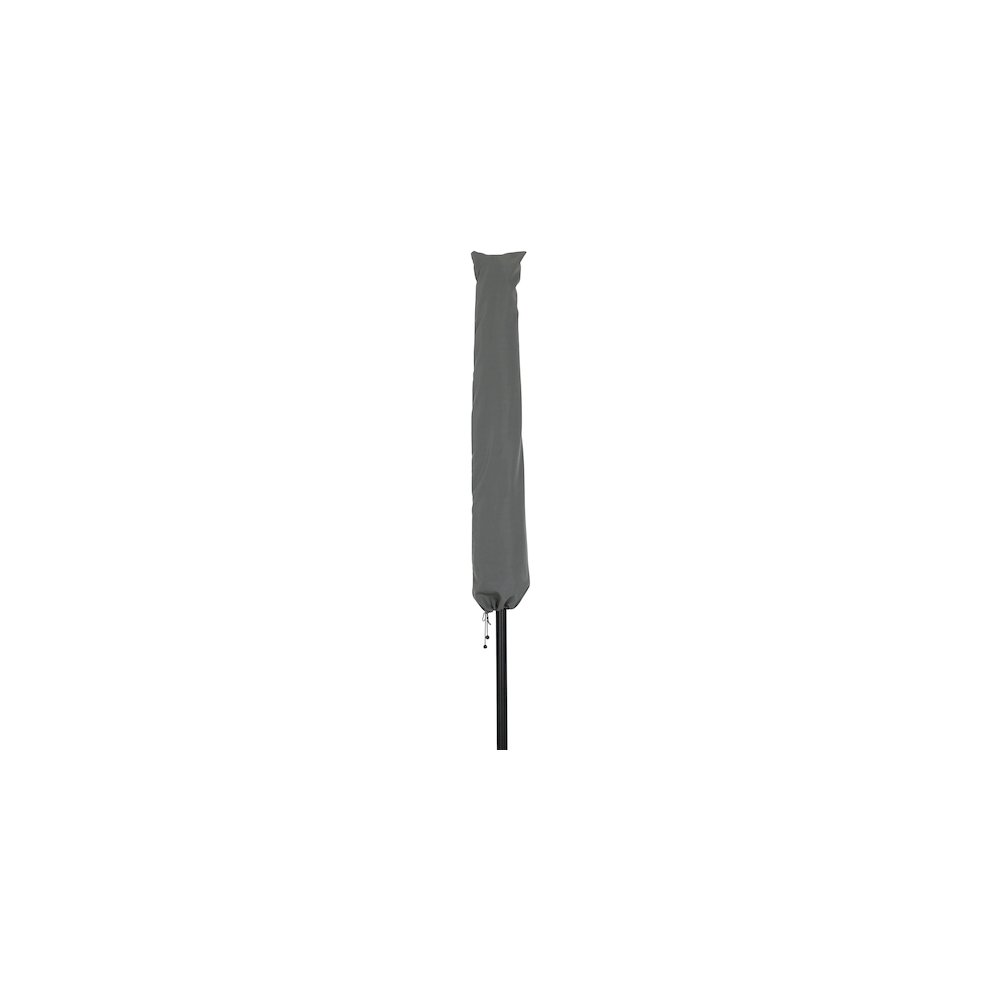 Fiji Grey Fabric Patio Umbrellas. Picture 3