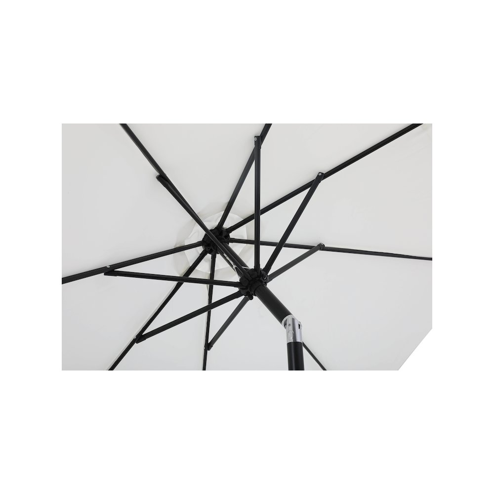 Fiji White Fabric Patio Umbrellas. Picture 6