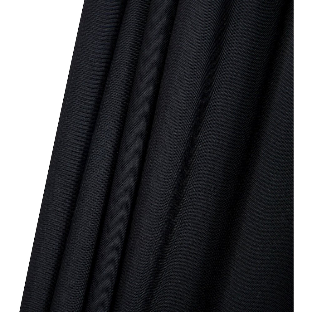Amalfi Black With Cream Piping / Matte Black Metal Patio Umbrella with Base Sets. Picture 16