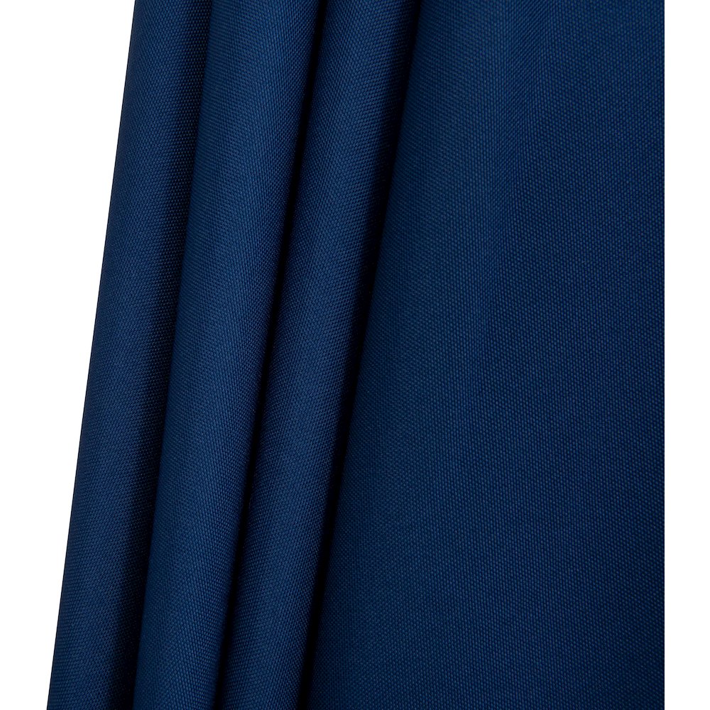 Amalfi Navy With Cream Piping / Matte Black Metal Patio Umbrella with Base Sets. Picture 16
