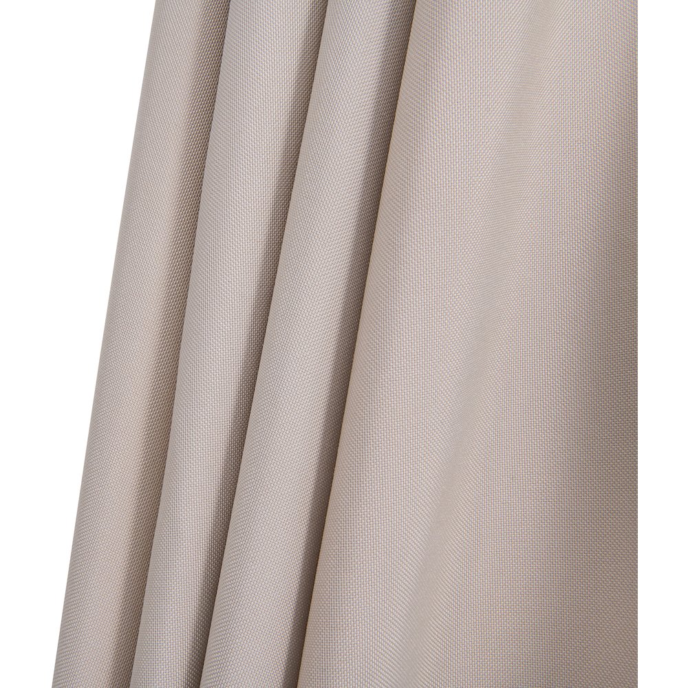 Amalfi Beige With Cream Piping / Matte Black Metal Patio Umbrella with Base Sets. Picture 16