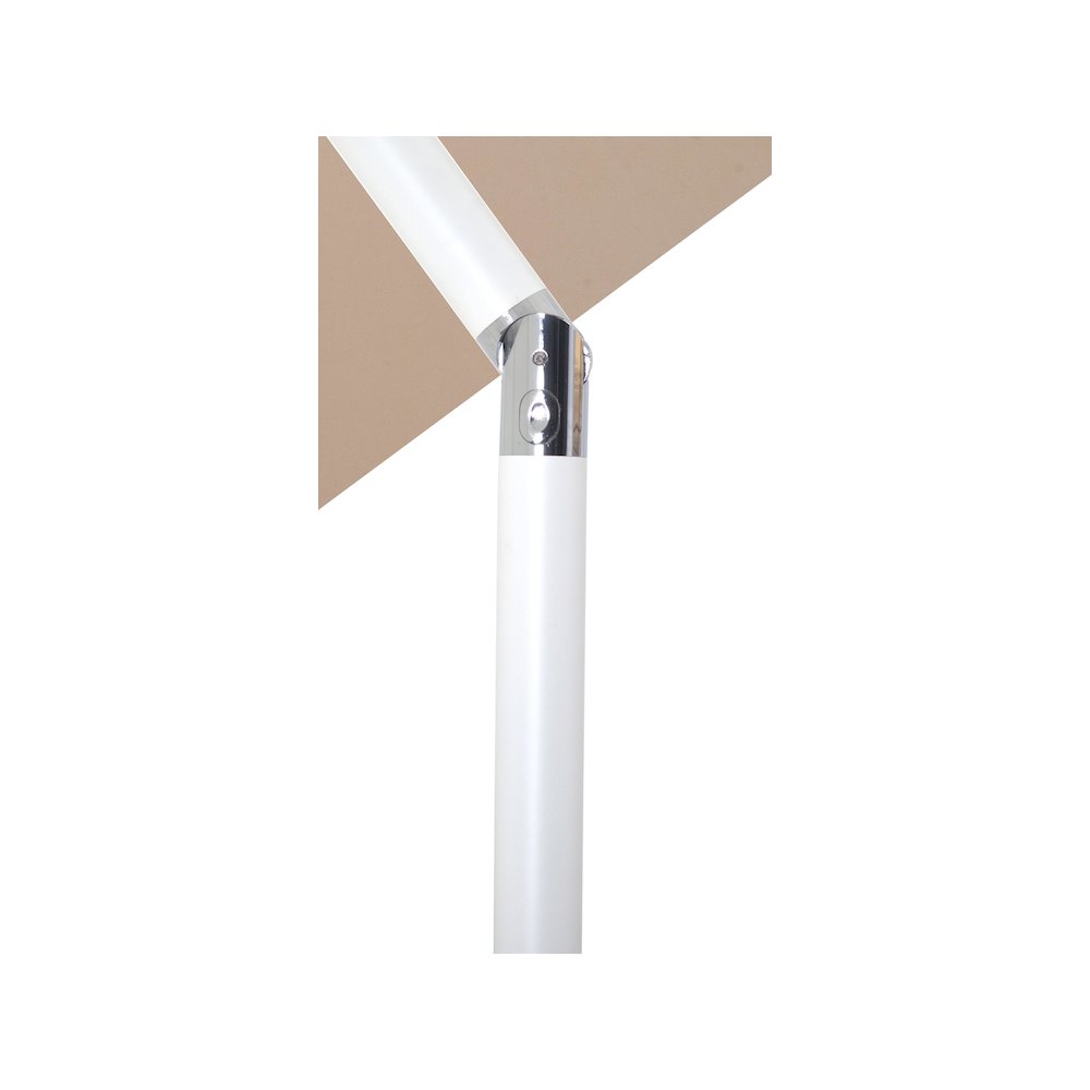 Amalfi Beige With Cream Piping Fabric Patio Umbrellas. Picture 5