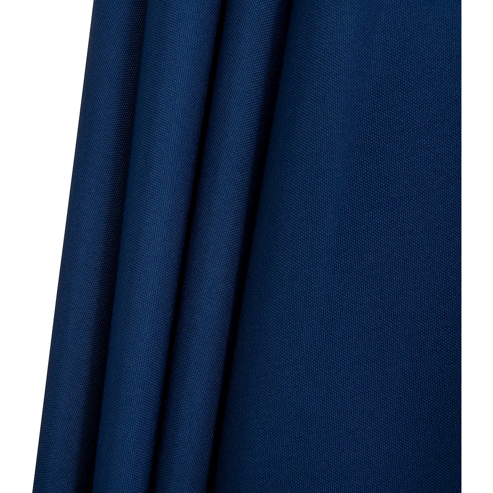 Amalfi Navy With Cream Piping / Matte Black Metal Patio Umbrella with Base Sets. Picture 14
