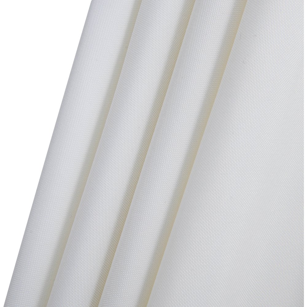 Amalfi White With Black Piping Fabric Patio Umbrellas. Picture 7