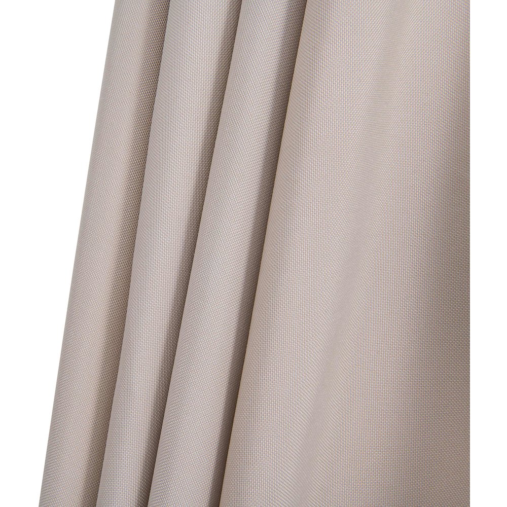 Amalfi Beige With Cream Piping / Matte Black Metal Patio Umbrella with Base Sets. Picture 16