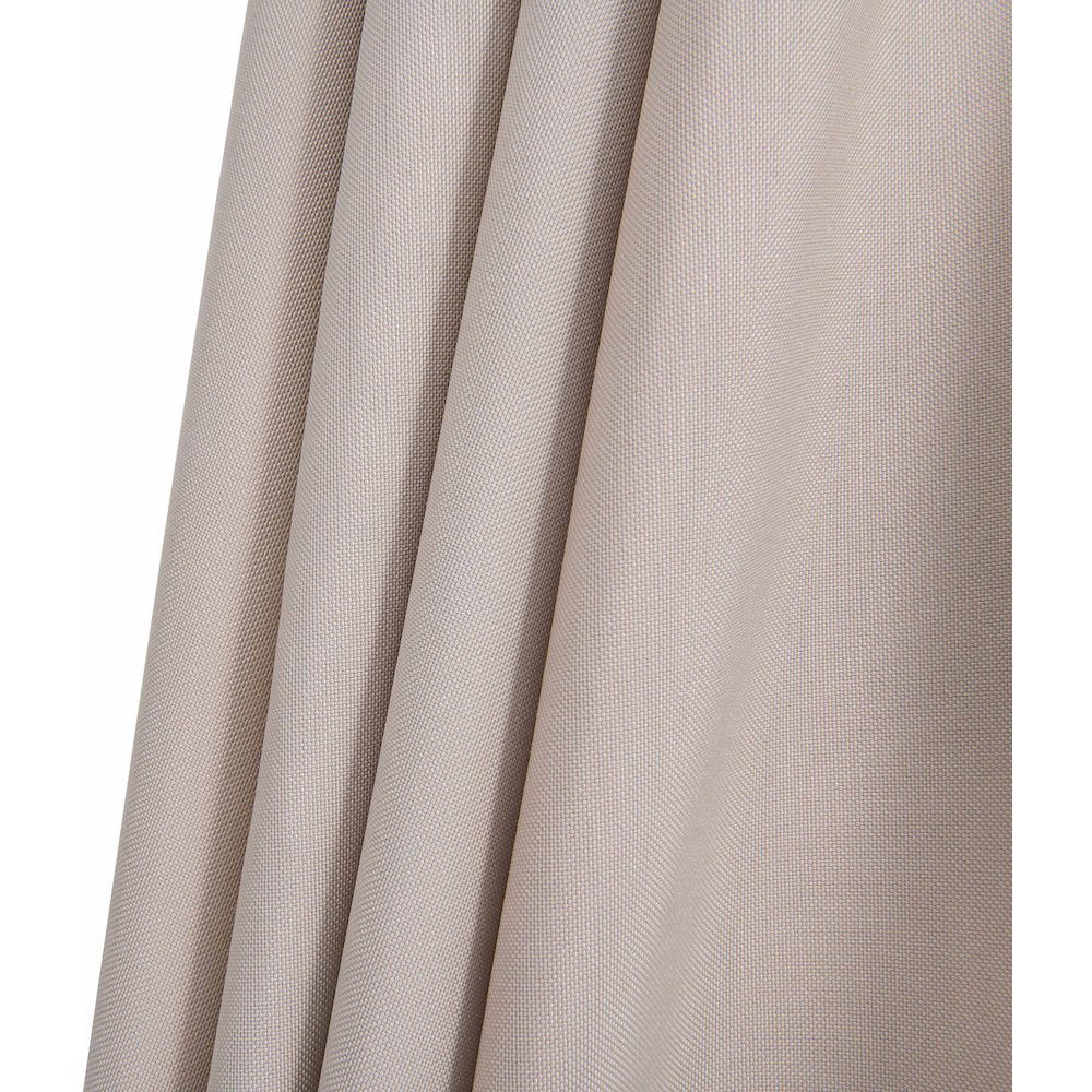 Amalfi Beige With Cream Piping / Matte White Metal Patio Umbrella with Base Sets. Picture 16
