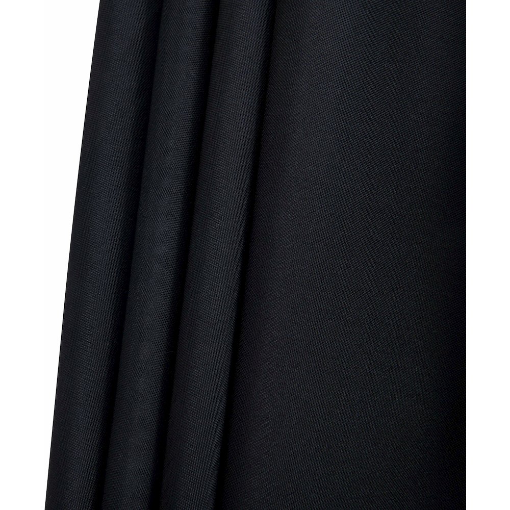 Amalfi Black With Cream Piping / Matte Black Metal Patio Umbrella with Base Sets. Picture 16