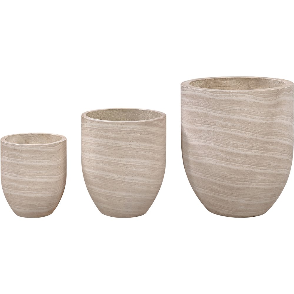 Florique Travertine Indoor / Outdoor Concrete Planter. Picture 7