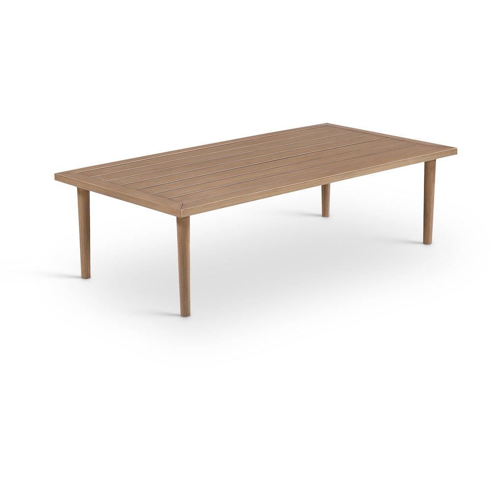 Laguna Natural Aluminum Outdoor Patio Coffee Table. Picture 1