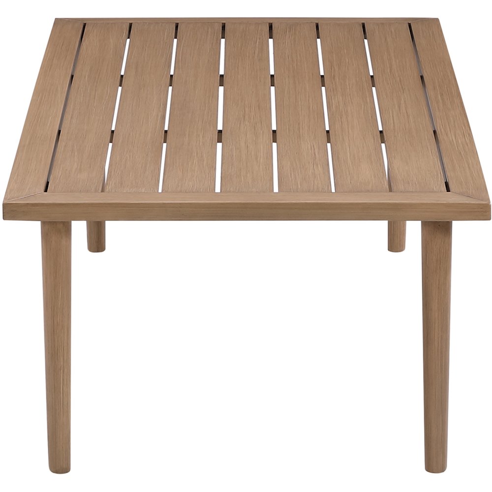 Laguna Natural Aluminum Outdoor Patio Coffee Table. Picture 2