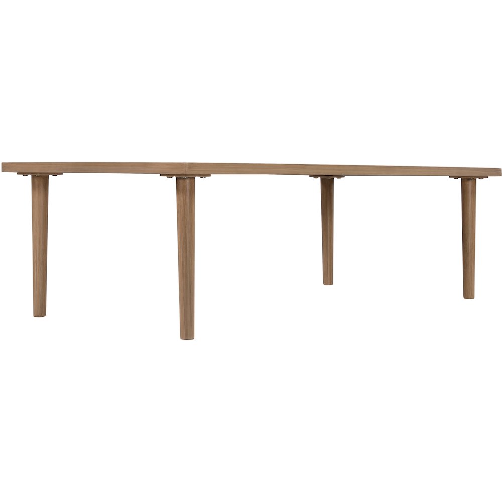 Laguna Natural Aluminum Outdoor Patio Coffee Table. Picture 3