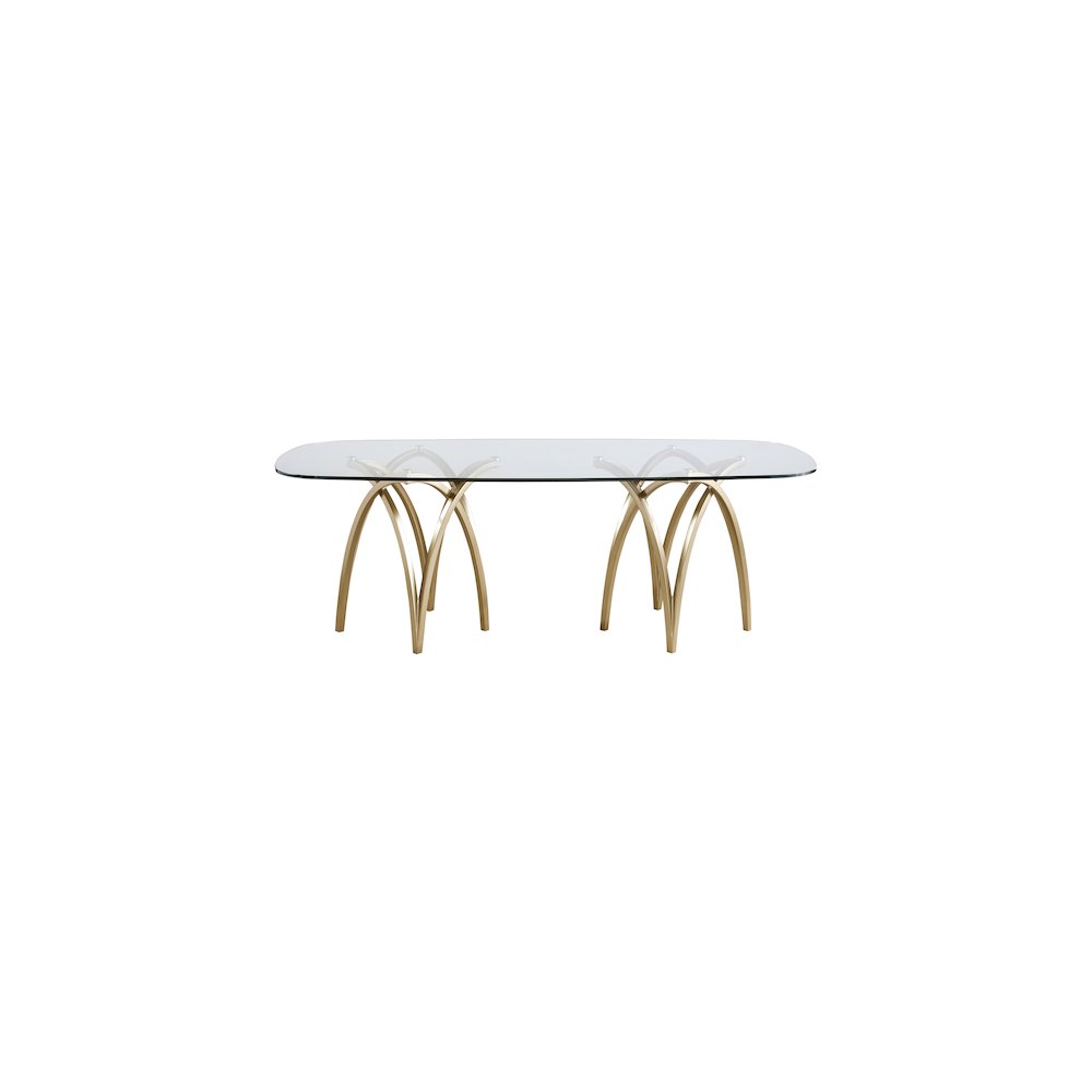Madelyn Gold Dining Table. Picture 2