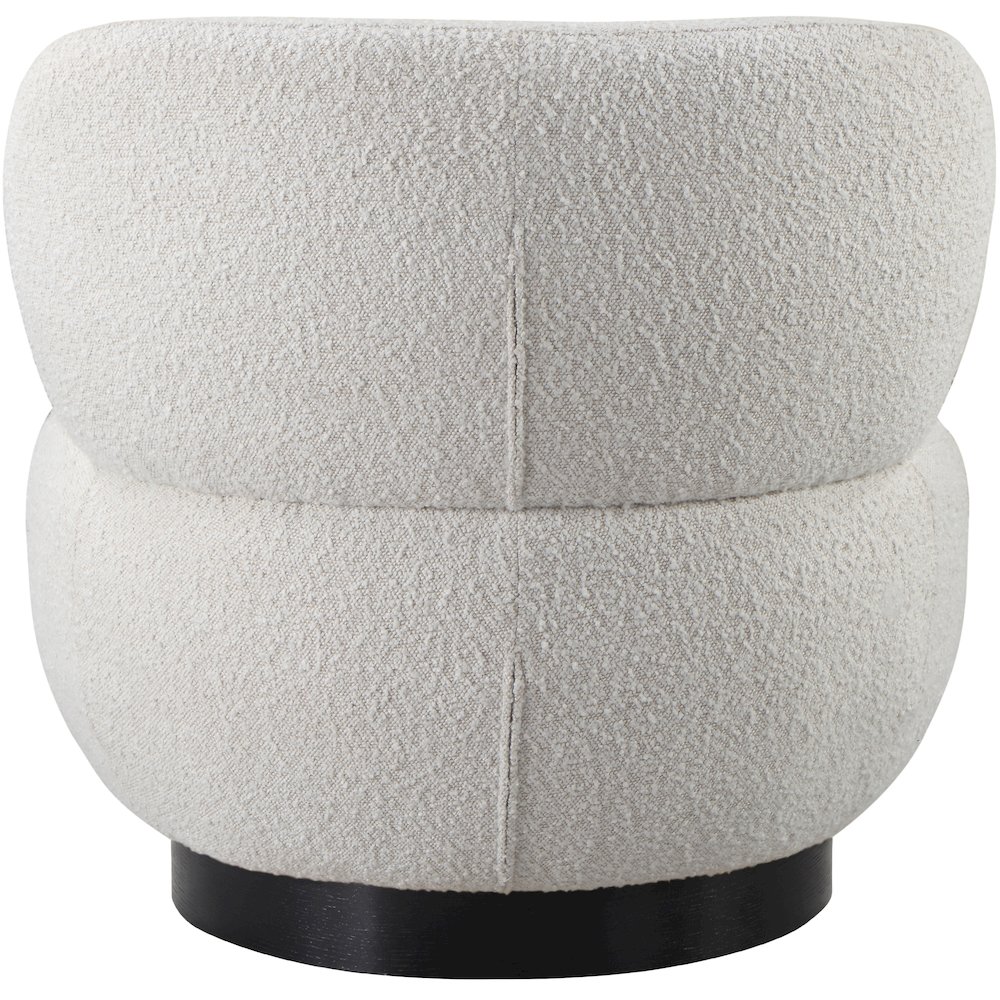 Calais Cream Boucle Fabric Accent Chair. Picture 2
