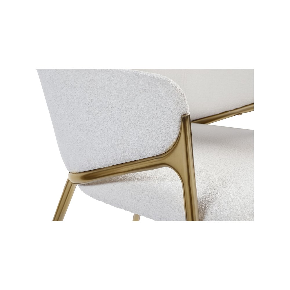 Nial Cream Boucle Fabric Dining Chair, Set of 2. Picture 4