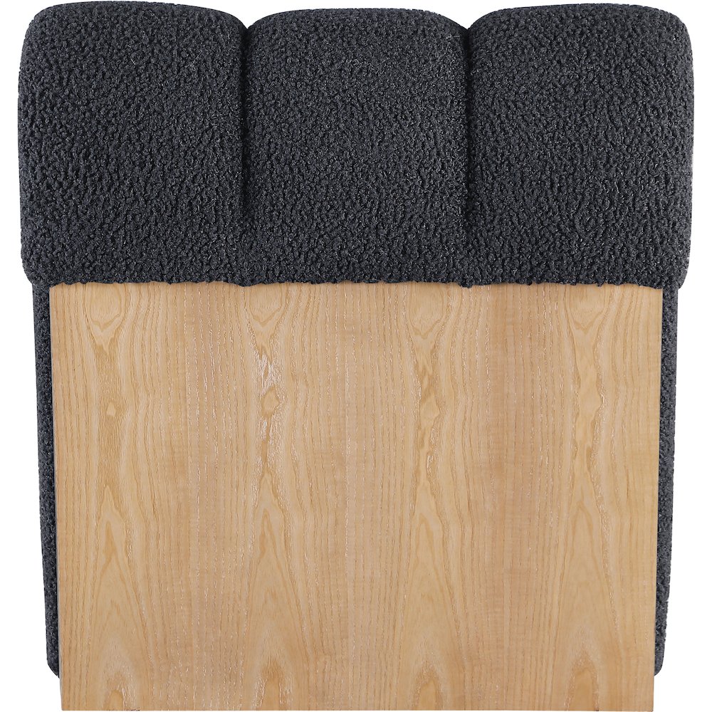 Swoon Black Faux Sheepskin Accent Chair. Picture 2