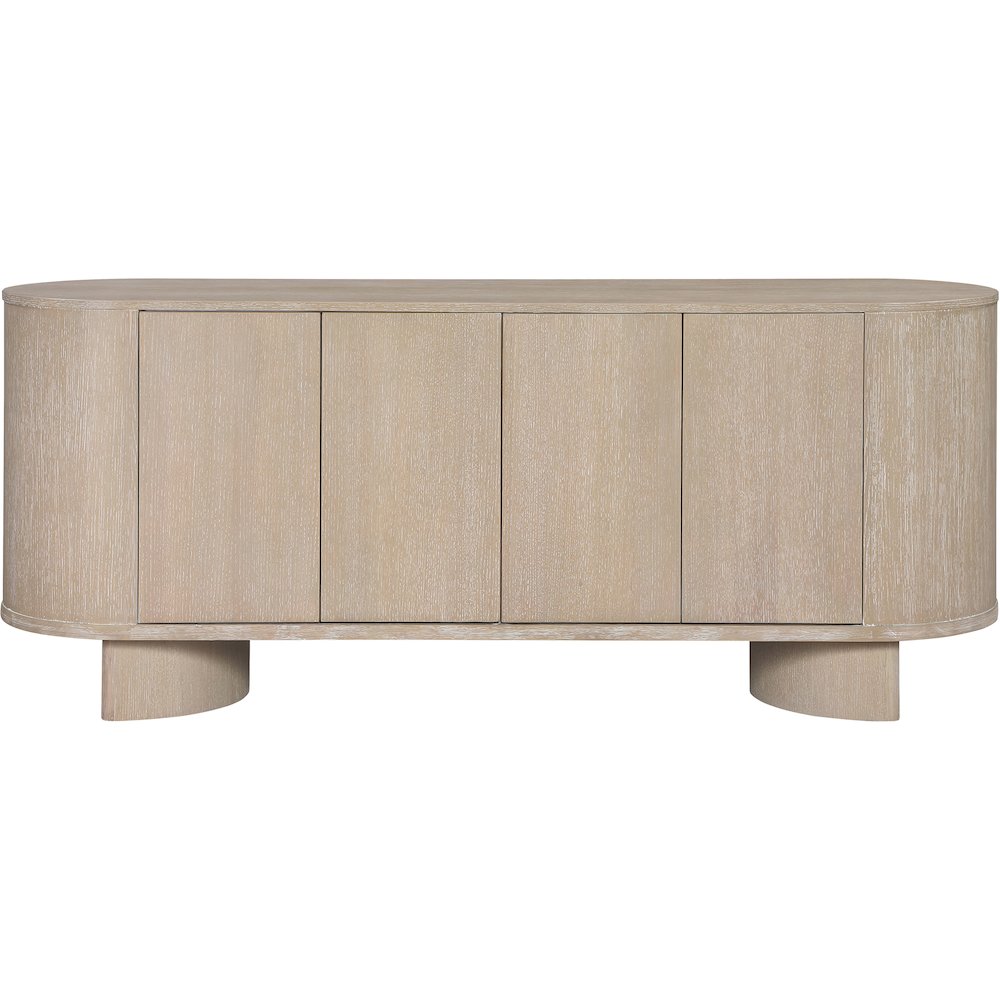 Caldra Natural Oak Veneer And Solid Wood Sideboard/Buffet. Picture 3