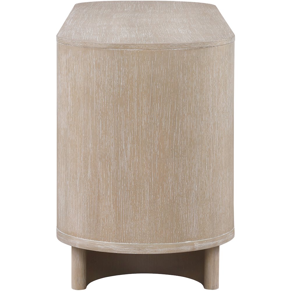 Caldra Natural Oak Veneer And Solid Wood Sideboard/Buffet. Picture 5