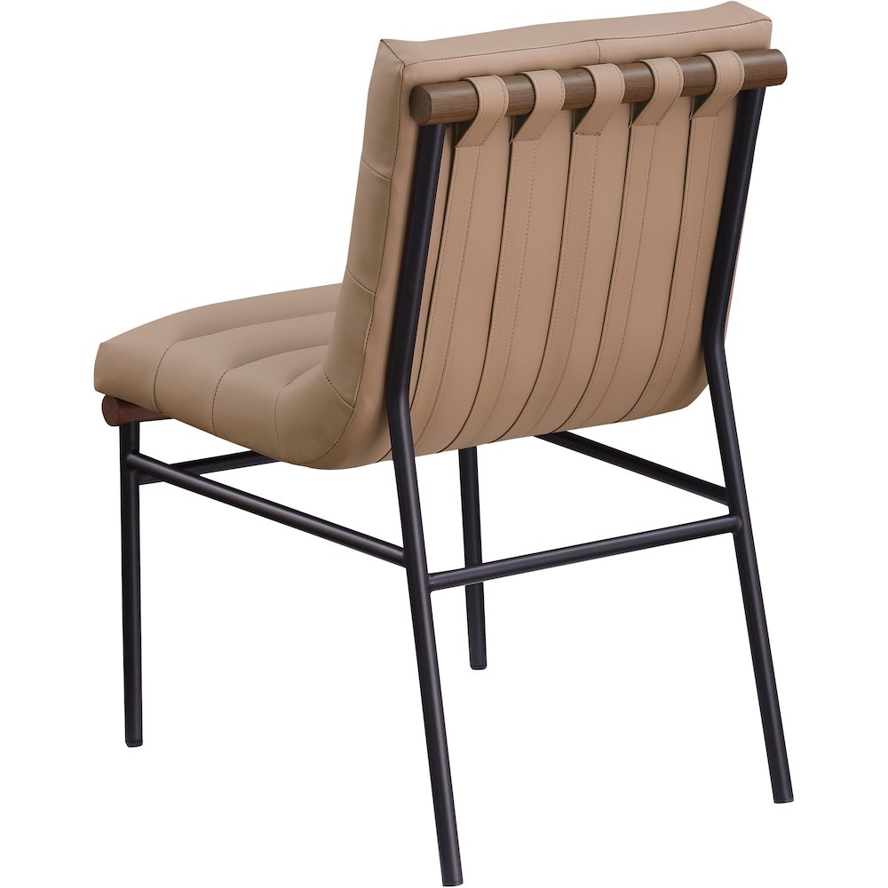 Burke Tan Vegan Leather Dining Chair, Set of 2. Picture 5