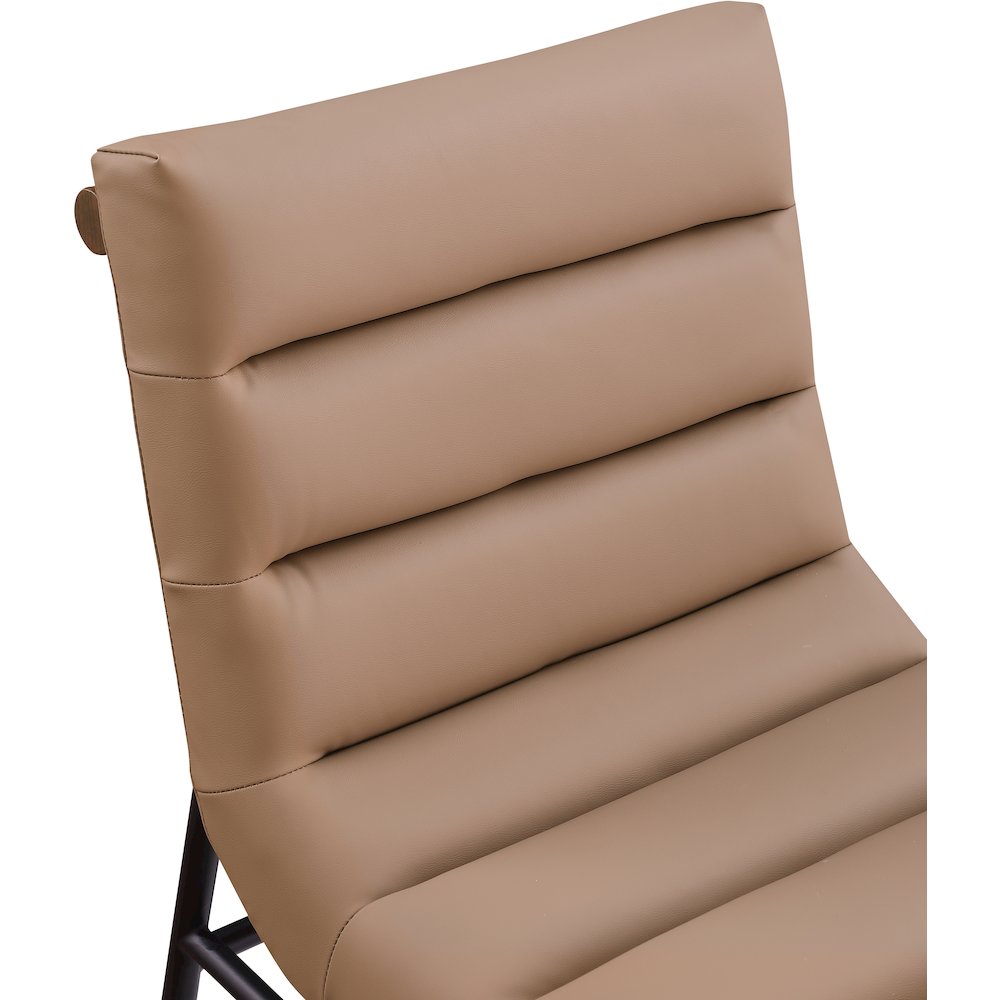 Burke Tan Vegan Leather Dining Chair, Set of 2. Picture 6