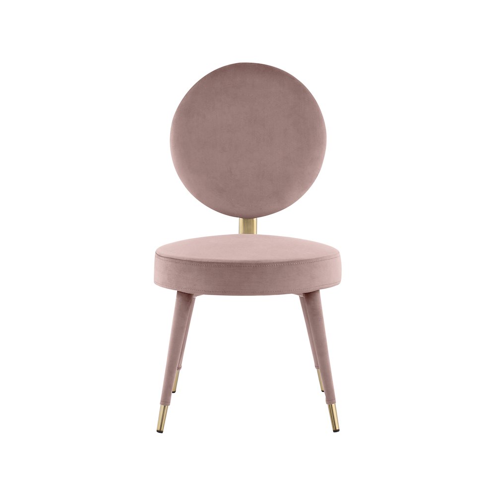 Brandy Pink Velvet Dining Chair, Set of 2. Picture 3