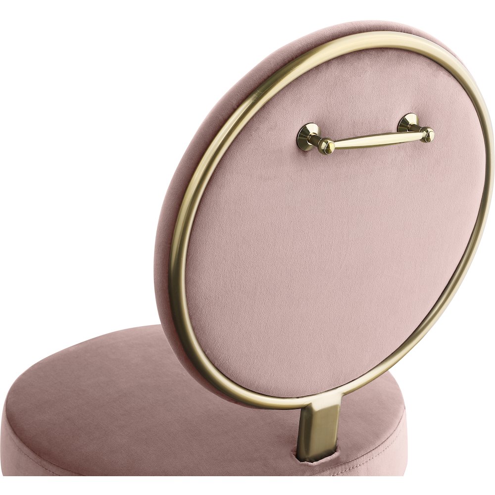Brandy Pink Velvet Dining Chair, Set of 2. Picture 4