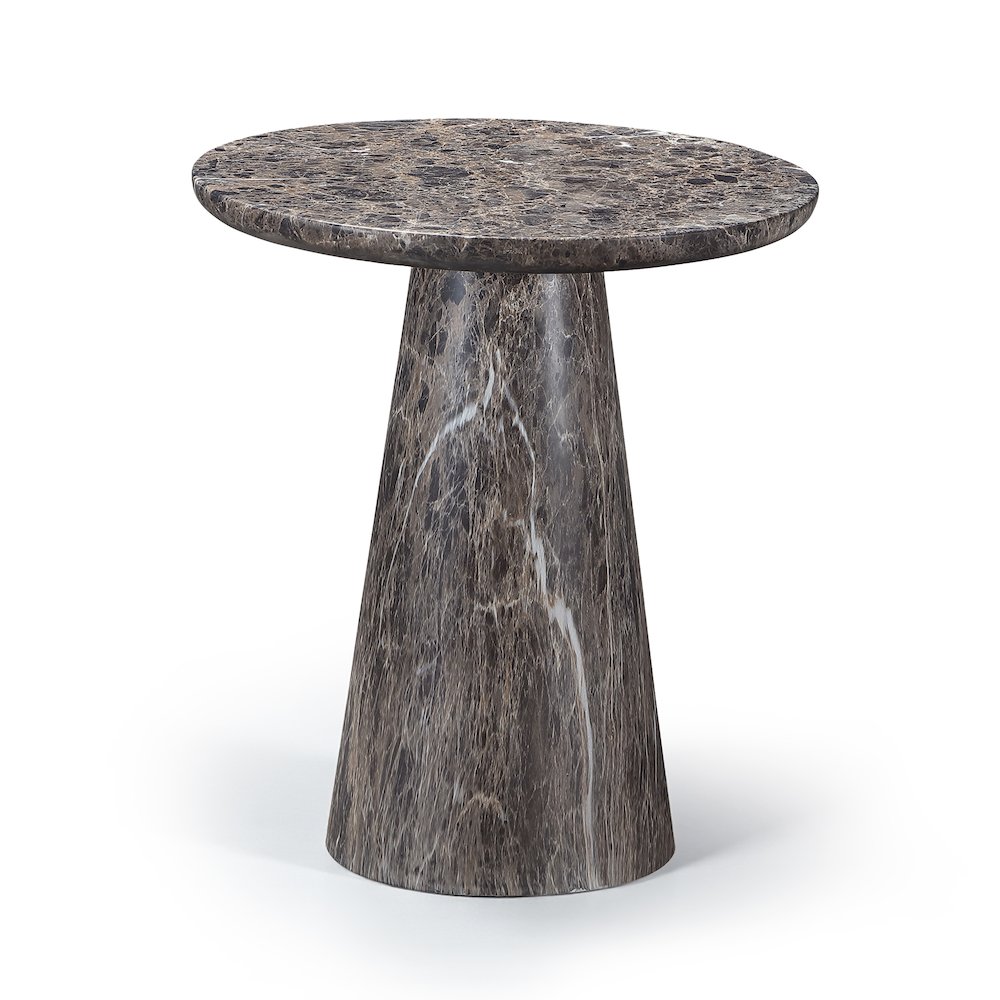 Cassino Brown Concrete Indoor/Outdoor End Table. Picture 1