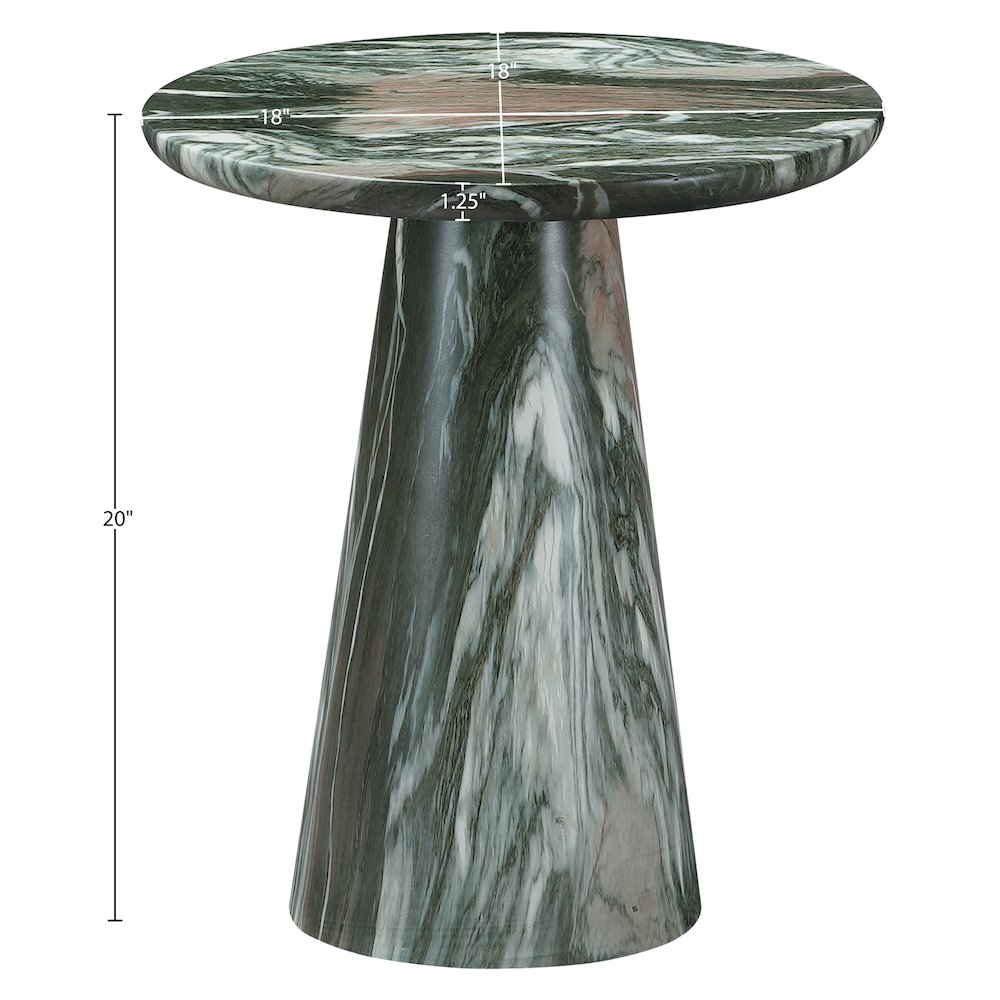 Cassino Green Concrete Indoor/Outdoor End Table. Picture 6