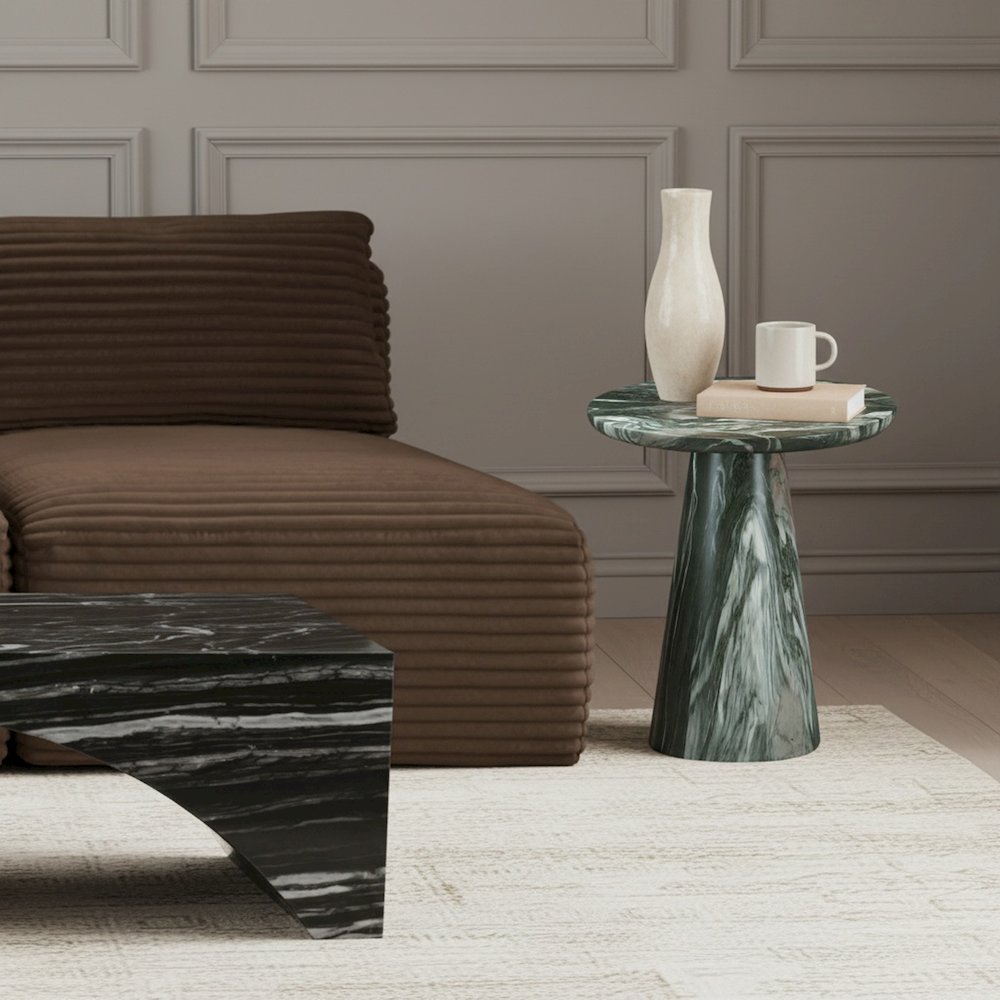 Cassino Green Concrete Indoor/Outdoor End Table. Picture 2