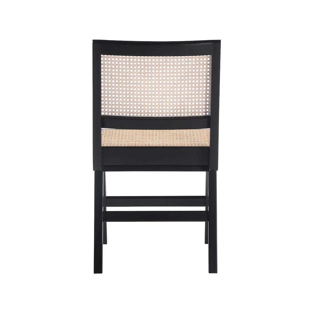 Preston Black Wood Dining Side Chair, Set of 2. Picture 2