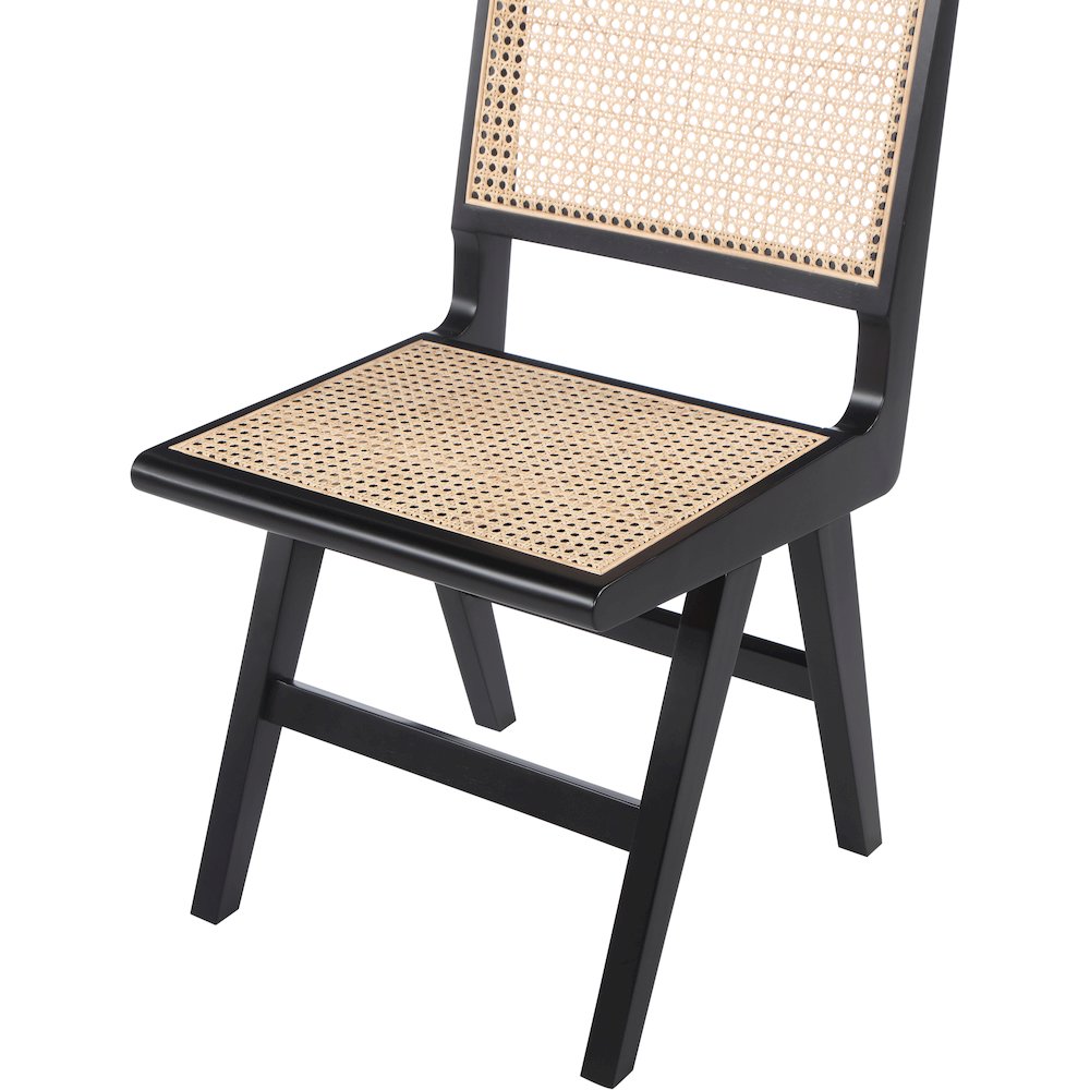 Preston Black Wood Dining Side Chair, Set of 2. Picture 5