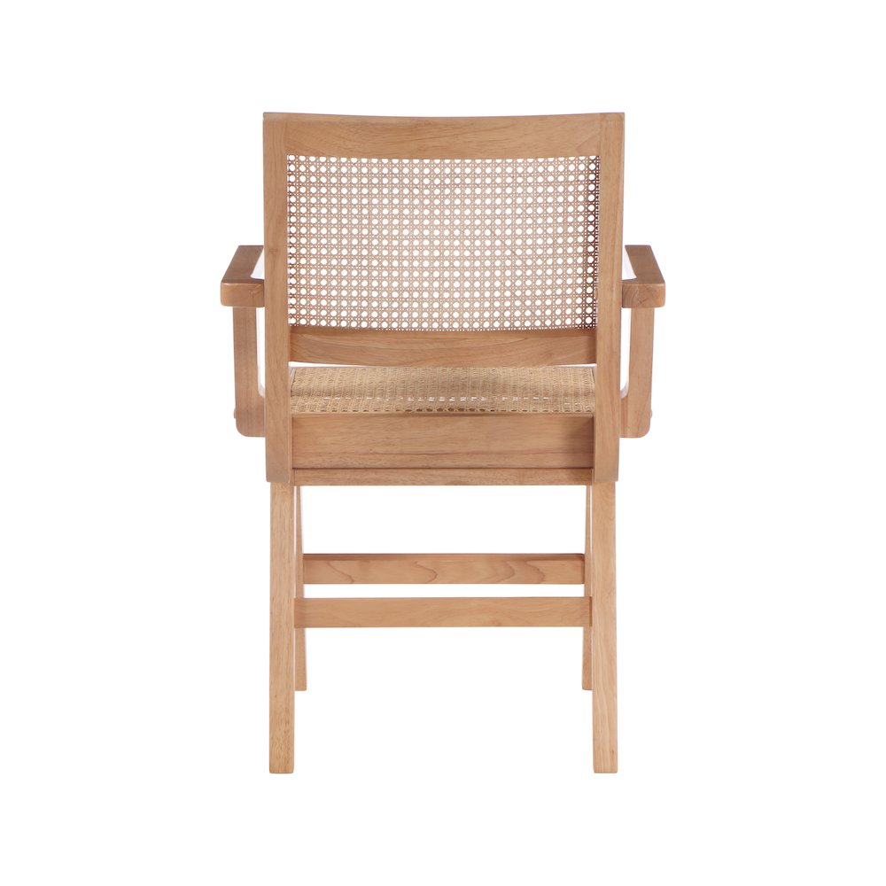 Preston Natural Wood Dining Arm Chair, Set of 2. Picture 2