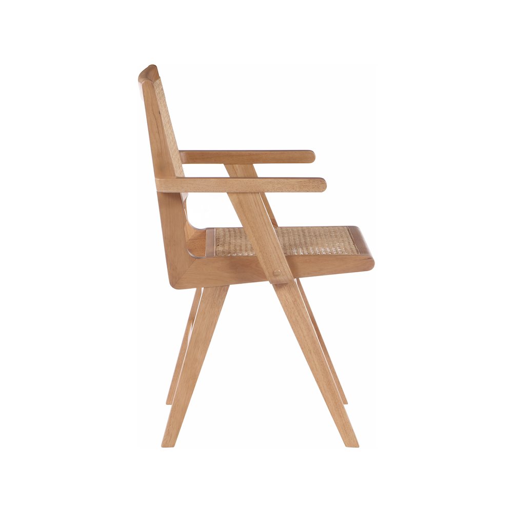 Preston Natural Wood Dining Arm Chair, Set of 2. Picture 4