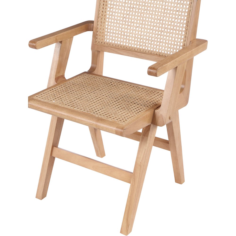 Preston Natural Wood Dining Arm Chair, Set of 2. Picture 5