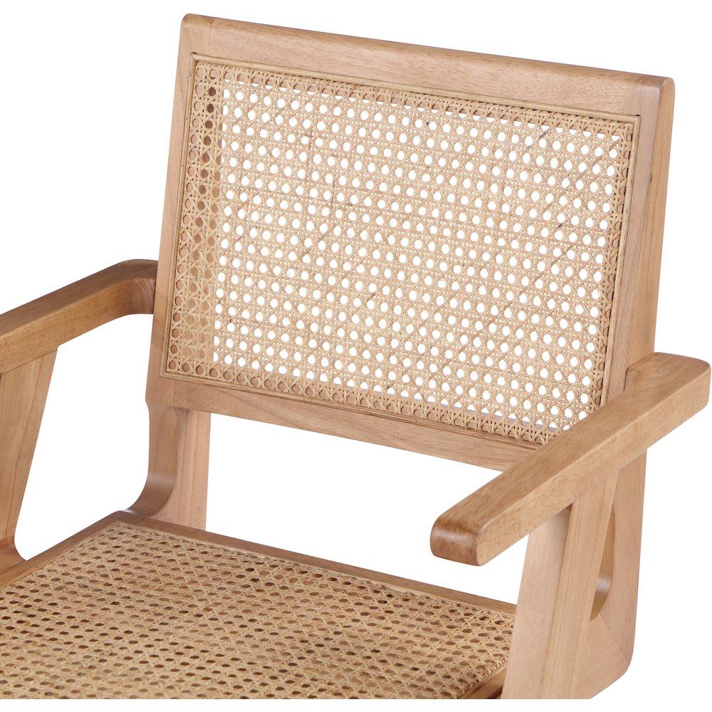 Preston Natural Wood Dining Arm Chair, Set of 2. Picture 6