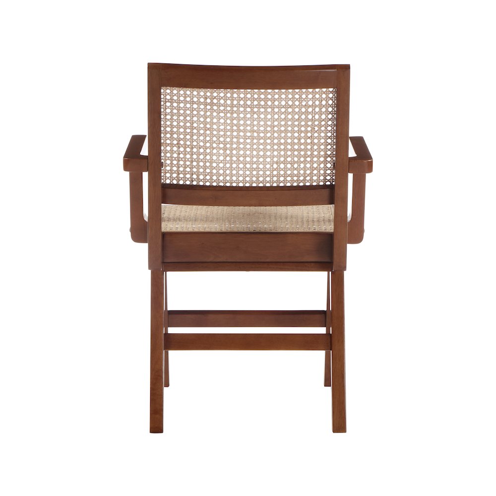 Preston Walnut Wood Dining Arm Chair, Set of 2. Picture 2