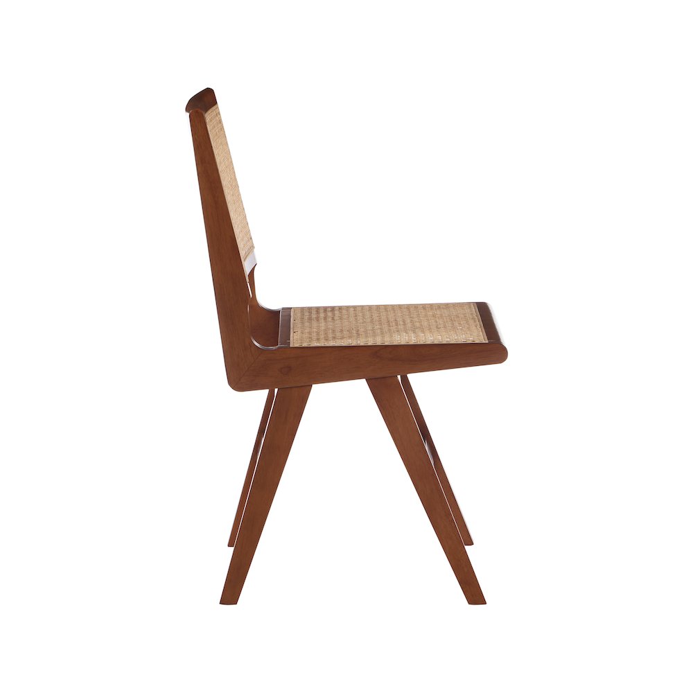 Preston Walnut Wood Dining Side Chair, Set of 2. Picture 4