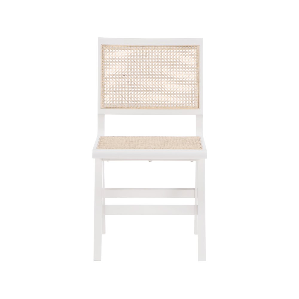 Preston White Wood Dining Side Chair, Set of 2. Picture 3