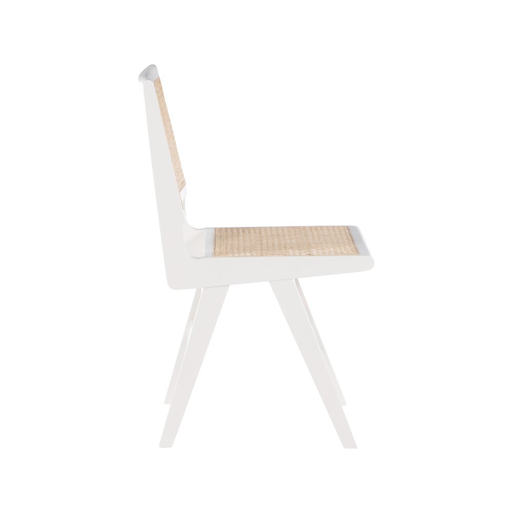 Preston White Wood Dining Side Chair, Set of 2. Picture 4