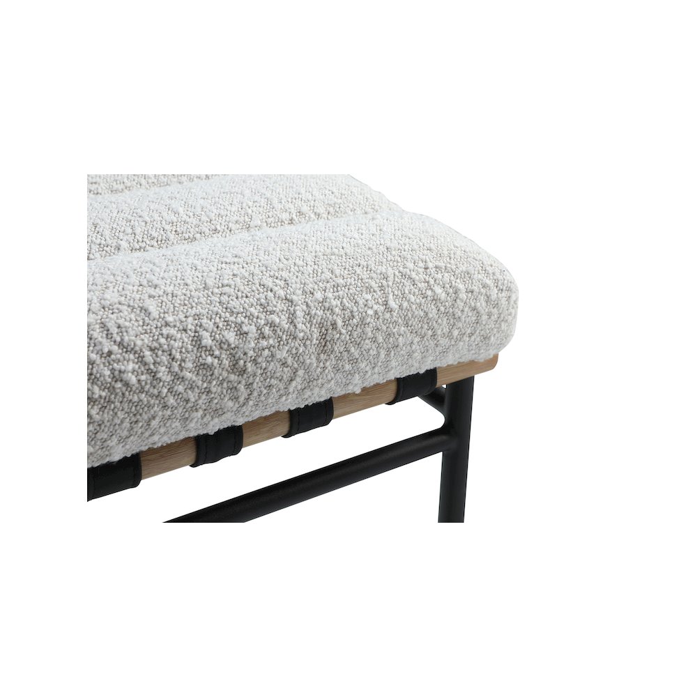 Burke Cream Boucle Fabric Dining Chair, Set of 2. Picture 4