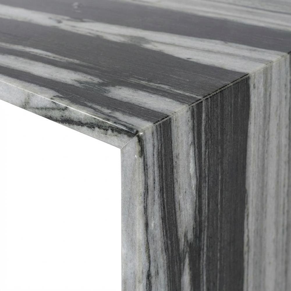 Contemporary Marble Coffee Table with Durable Panda Finish. Picture 6