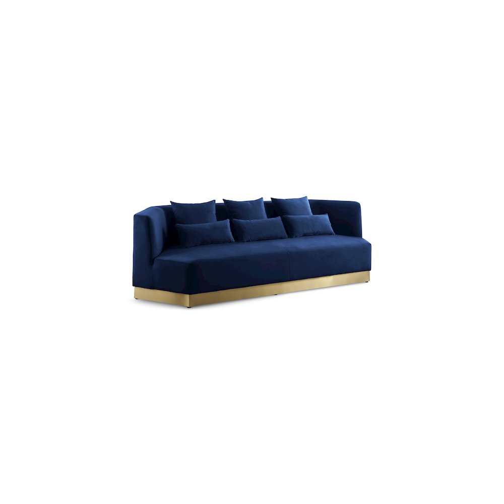 Marquis Navy Velvet Sofa. Picture 1