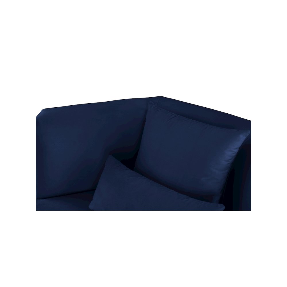 Marquis Navy Velvet Sofa. Picture 5