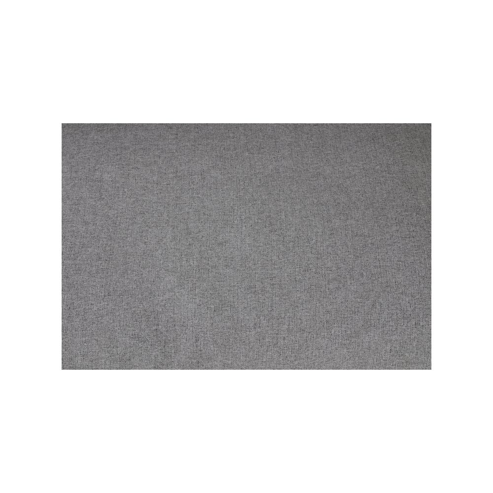 Serene Grey Linen Textured Fabric Deluxe Comfort Modular Ottoman. Picture 2