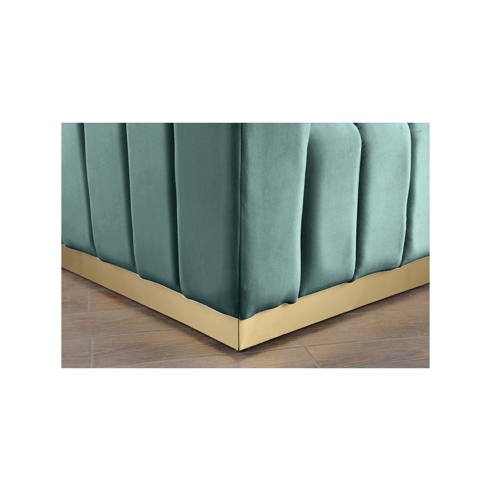Marlon Mint Velvet Sofa. Picture 5