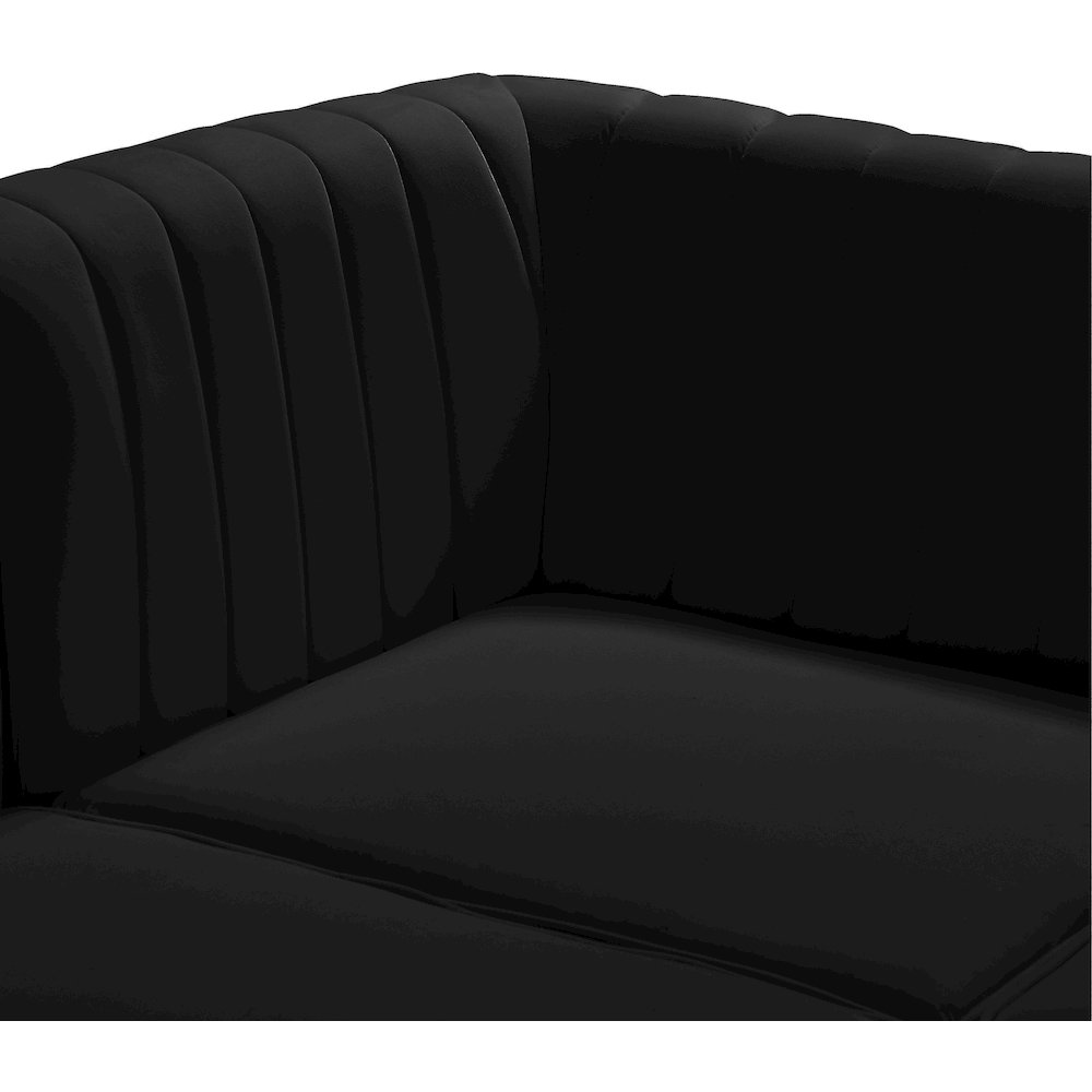 Alina Black Velvet Modular Sofa. Picture 10