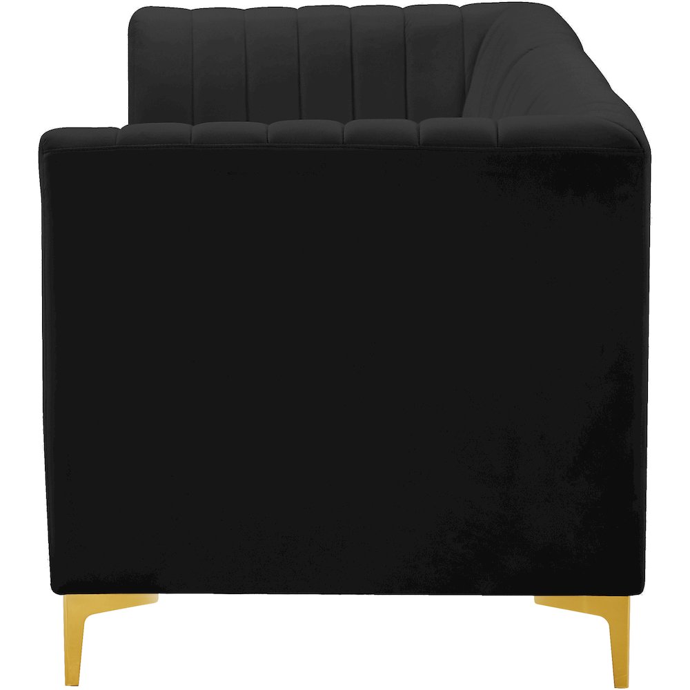 Alina Black Velvet Modular Sofa. Picture 7