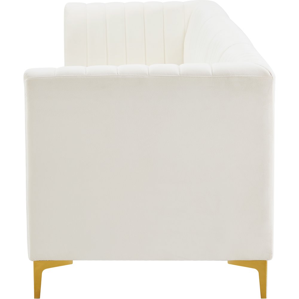 Alina Cream Velvet Modular Sofa. Picture 7