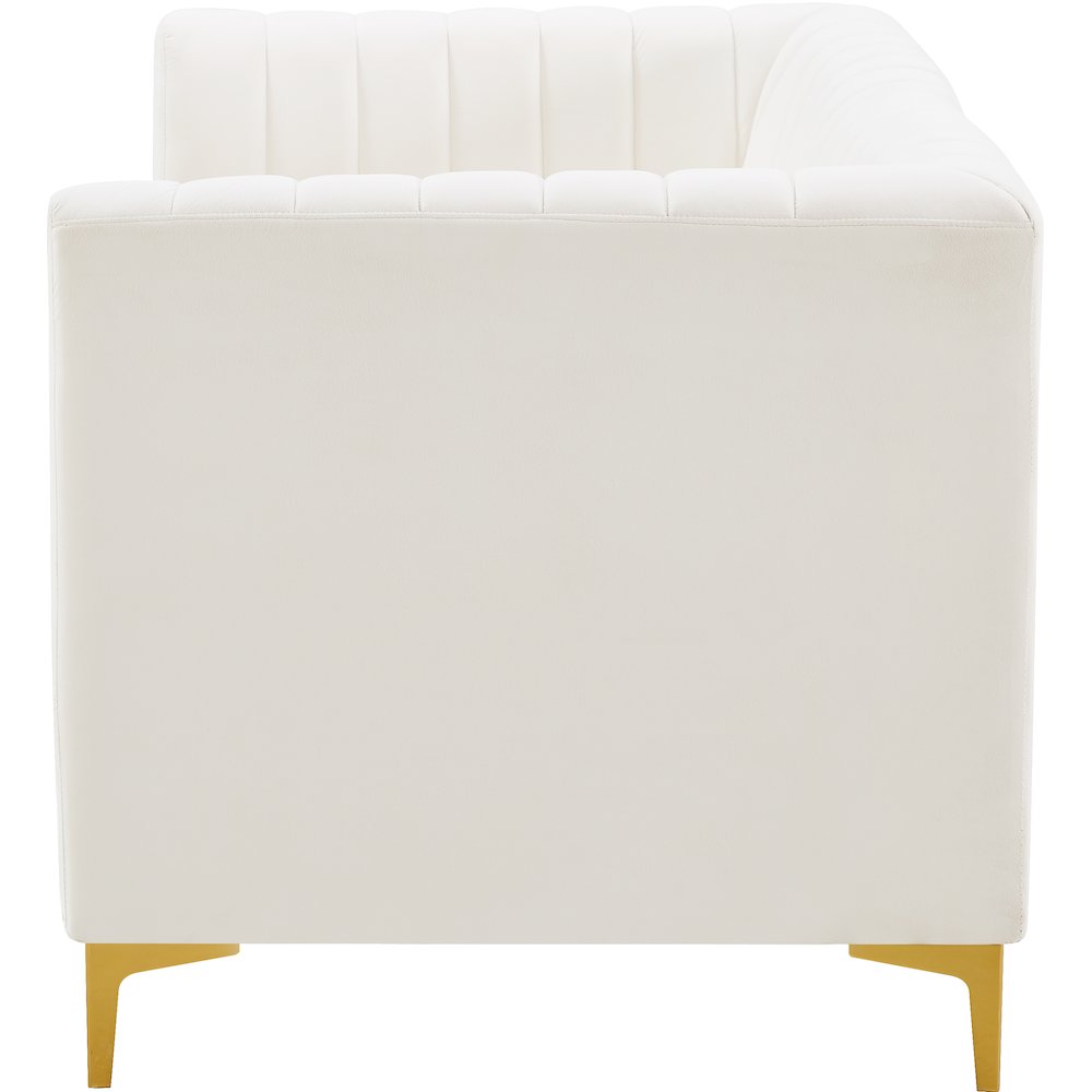 Alina Cream Velvet Modular Sofa. Picture 7