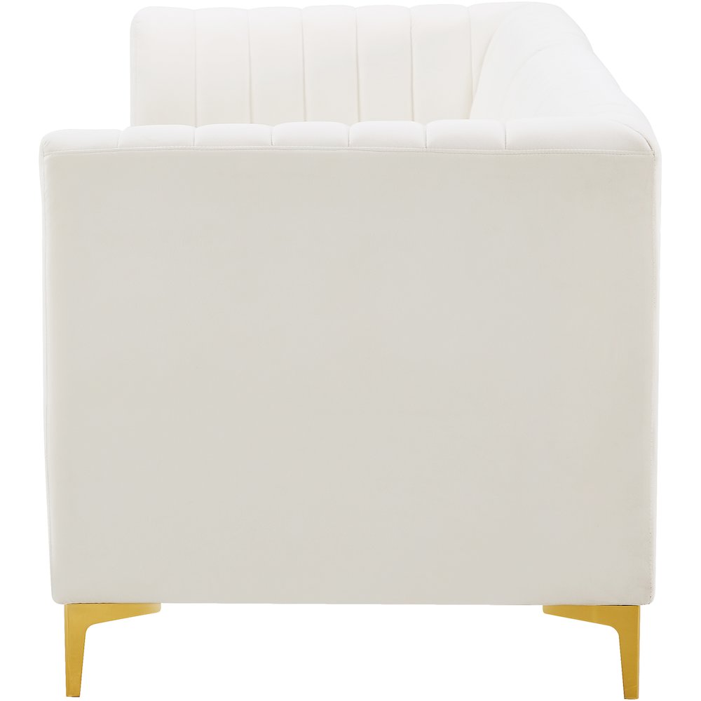 Alina Cream Velvet Modular Sofa. Picture 7
