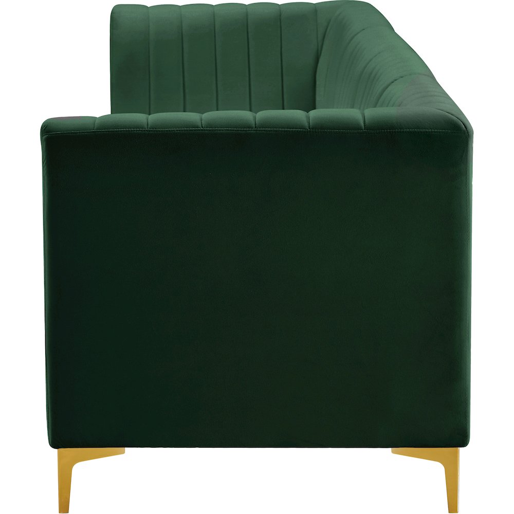 Alina Green Velvet Modular Sofa. Picture 7